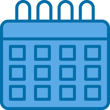 Takvim simgesi, vektör illüstrasyonu basit tasarım