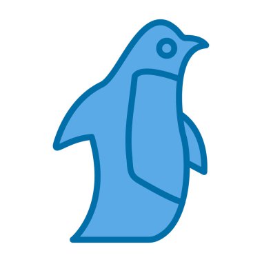 Penguen Web simgesi, vektör illüstrasyonu