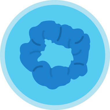 Scrunchie web simgesi, vektör illüstrasyonu