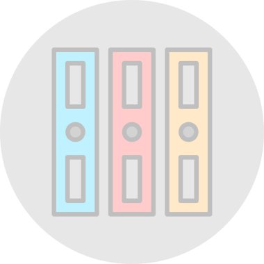 Bağlayıcı simgesi, vektör illüstrasyonu basit tasarım