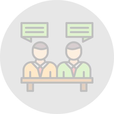 Web simgesi toplantı, illüstrasyon vektör