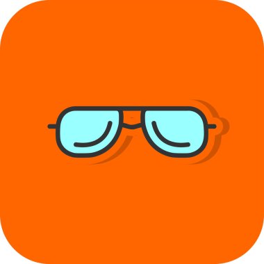 Gözlük. Web simgesi basit tasarım