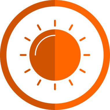 vektör güneş simgesi