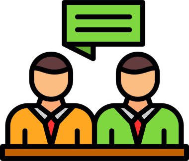 sohbet simgesi, vektör illüstrasyonu basit tasarım