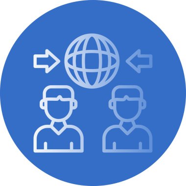 İş ve finans simgesinin vektör illüstrasyonu