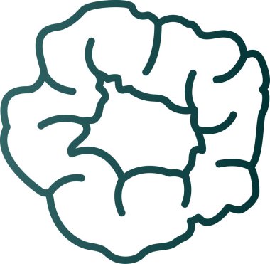 Scrunchie web simgesi, vektör illüstrasyonu