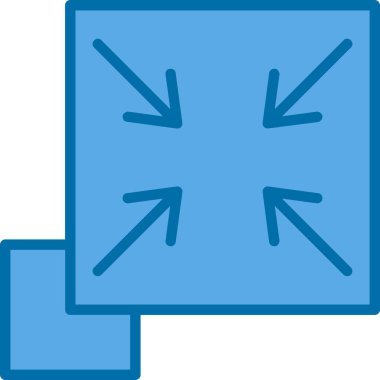 kutu teslim simgesi doldurulmuş taslak biçimi