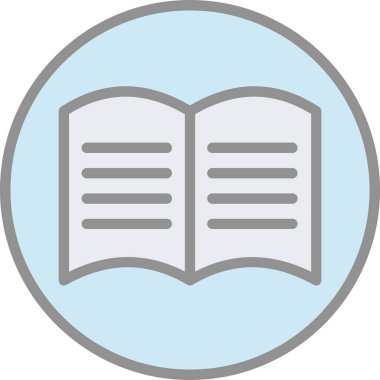 kitap simgesi, vektör illüstrasyonu basit tasarım