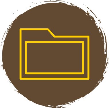 klasör simgesi. vektör illüstrasyonu