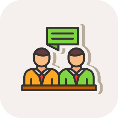 sohbet simgesi, vektör illüstrasyonu basit tasarım