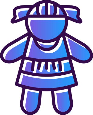 Bebek simgesi, vektör illüstrasyonu basit tasarım