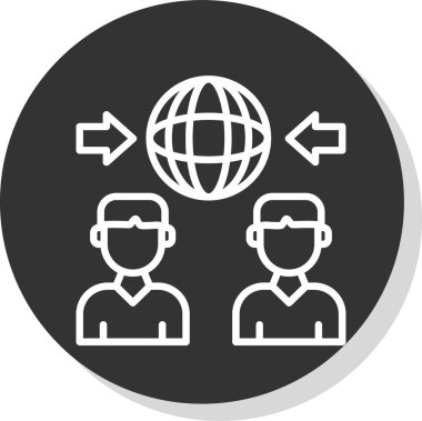 Genel iş ağı vektör simgesi