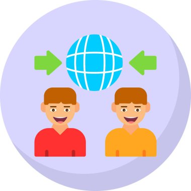 genel ağ vektör simgesi