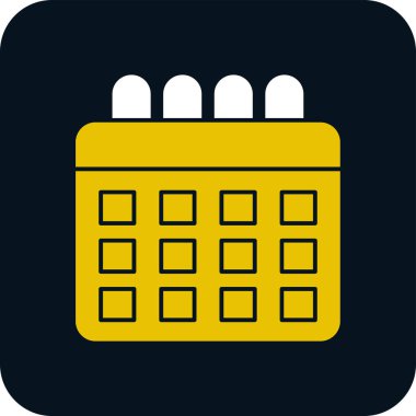 Takvim simgesi, vektör illüstrasyonu basit tasarım