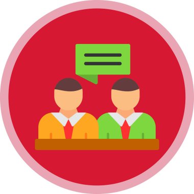 sohbet simgesi, vektör illüstrasyonu basit tasarım