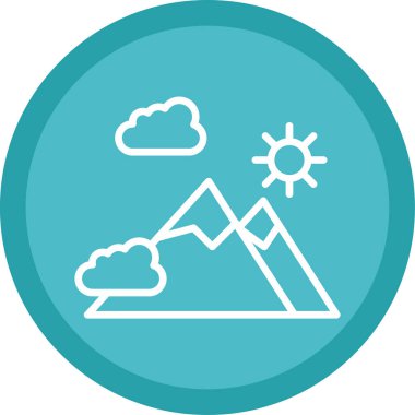 Bulut. Web simgesi basit illüstrasyon