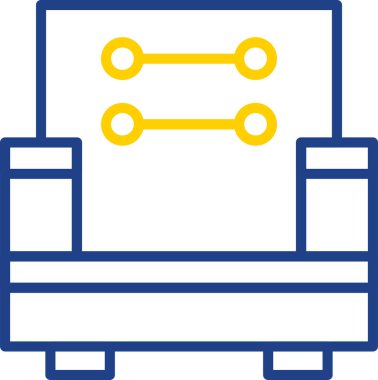 koltuk web simgesi, vektör çizim