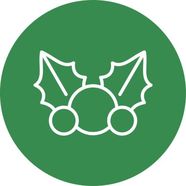 Ökseotu web simgesi, vektör illüstrasyonu