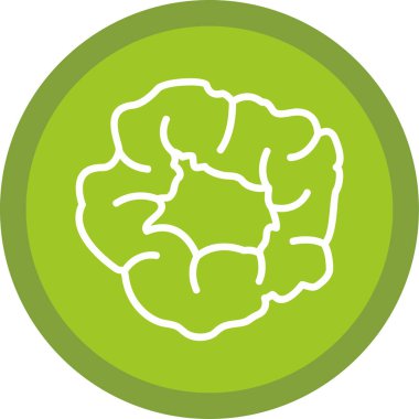 Scrunchie web simgesi, vektör illüstrasyonu