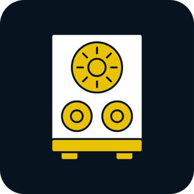 Hoparlör web simgesi, vektör illüstrasyonu