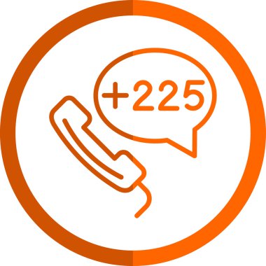 Çağrı merkezi vektör simgesi. biçim düz yuvarlak simge, sarı renk, yuvarlak açılar, beyaz arkaplan