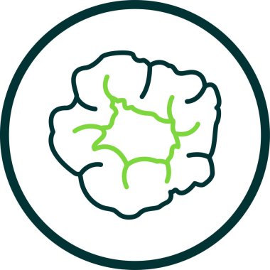 Scrunchie web simgesi, vektör illüstrasyonu