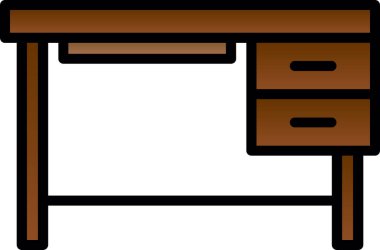 Mobilya ev mobilyası simgesi - taslak biçimi