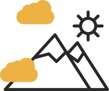 Güneş Simgesi Vektör illüstrasyonu