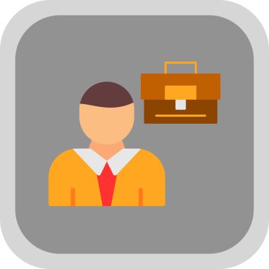 işadamı web simgesi, vektör çizim