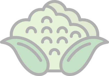 Karnabahar web simgesi, vektör illüstrasyonu