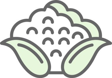 Karnabahar web simgesi, vektör illüstrasyonu