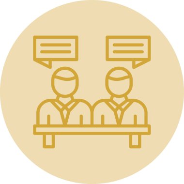 Web simgesi toplantı, illüstrasyon vektör