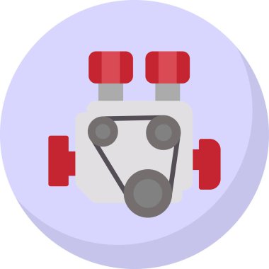 motor simgesi, vektör illüstrasyonu basit tasarım