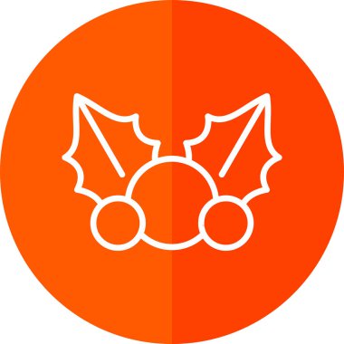 Ökseotu web simgesi, vektör illüstrasyonu