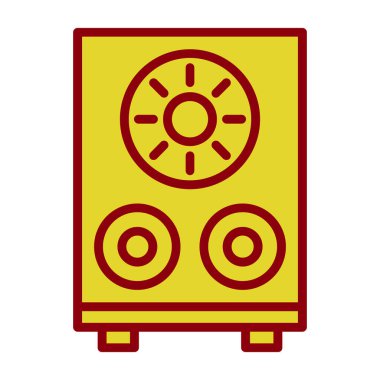 Hoparlör web simgesi, vektör illüstrasyonu