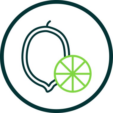 Limon web simgesi, vektör çizim