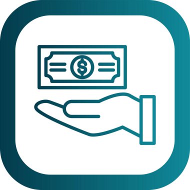 bağış simgesi, vektör illüstrasyonu basit tasarım