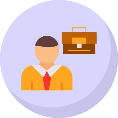 işadamı web simgesi, vektör çizim