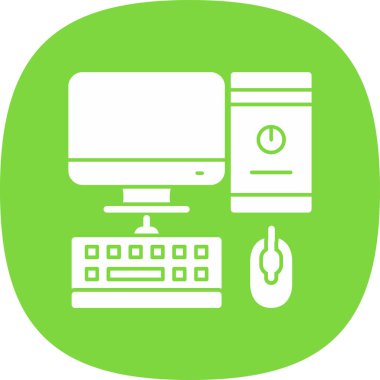 bilgisayar web simgesi, vektör illüstrasyonu 