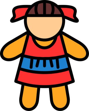 Bebek simgesi, vektör illüstrasyonu basit tasarım