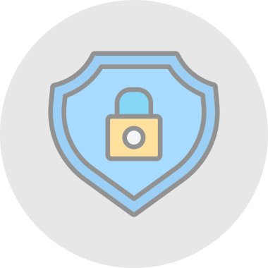 Modern b 'nin vektör illüstrasyonu koruma simgesinden yoksun