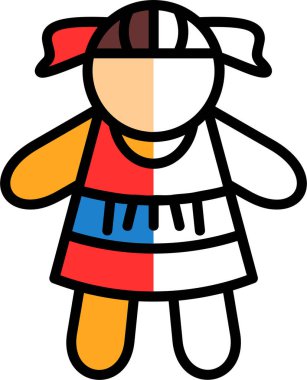 Bebek simgesi, vektör illüstrasyonu basit tasarım