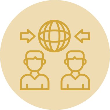 Modern insanların vektör illüstrasyonu