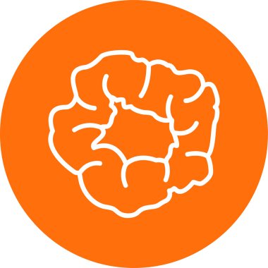 Scrunchie web simgesi, vektör illüstrasyonu