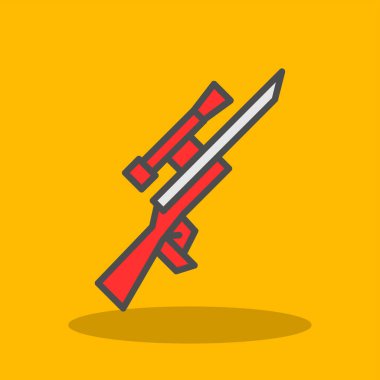 Kılıç simgesi, düz stil