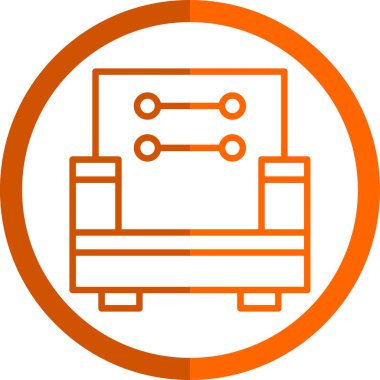 koltuk web simgesi, vektör çizim