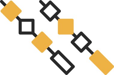 zincir bağlantısı simgesi düz biçimli