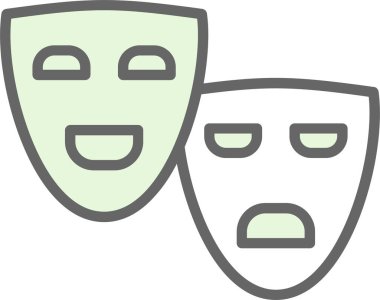 Yüz maskesi. Vektör illüstrasyonu