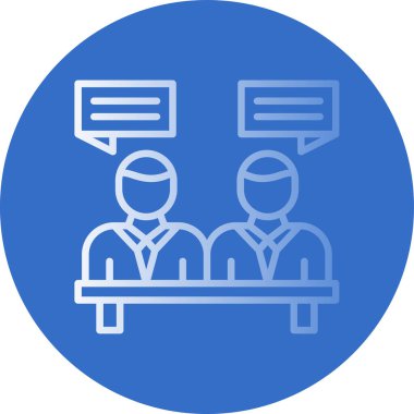 Web simgesi toplantı, illüstrasyon vektör