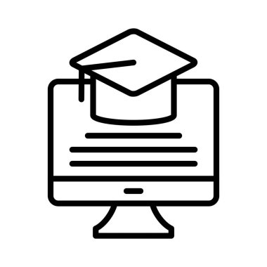 E Learning Vector Icon Design